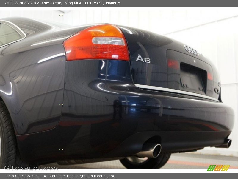 Ming Blue Pearl Effect / Platinum 2003 Audi A6 3.0 quattro Sedan