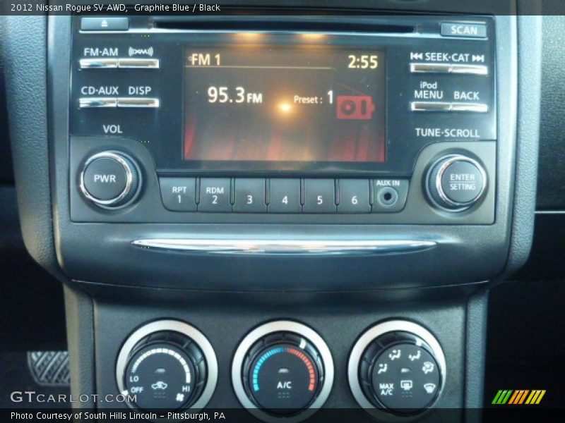 Graphite Blue / Black 2012 Nissan Rogue SV AWD