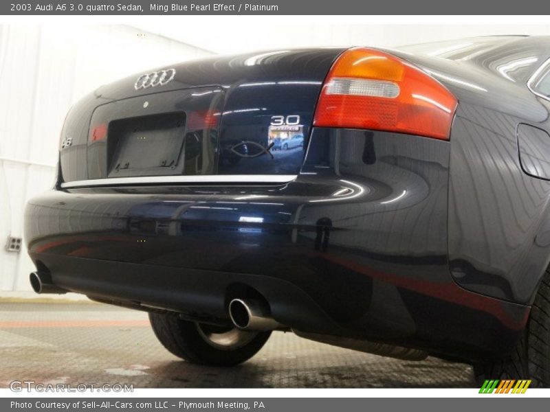 Ming Blue Pearl Effect / Platinum 2003 Audi A6 3.0 quattro Sedan
