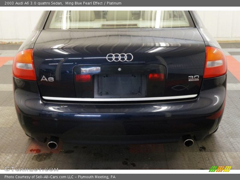 Ming Blue Pearl Effect / Platinum 2003 Audi A6 3.0 quattro Sedan