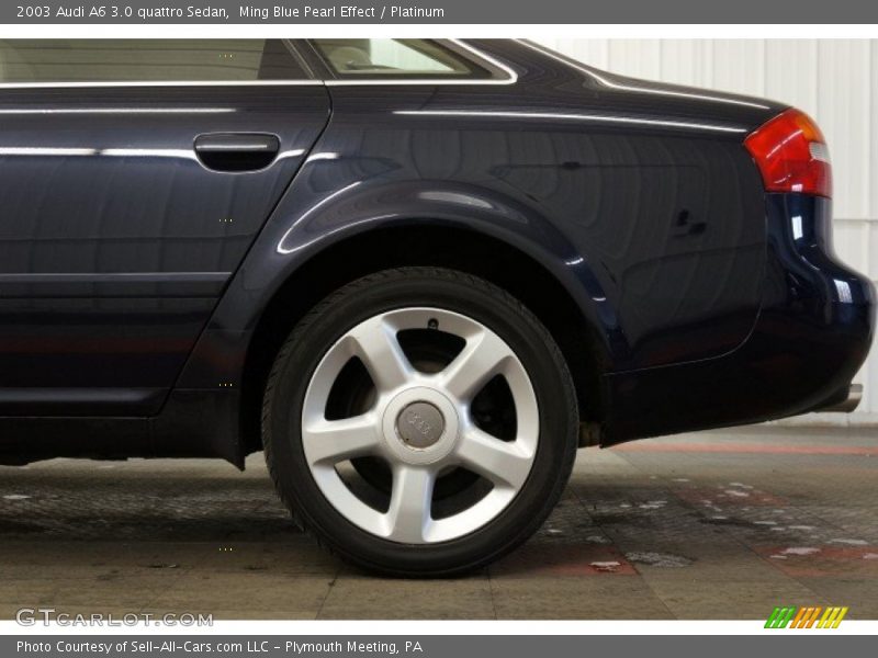 Ming Blue Pearl Effect / Platinum 2003 Audi A6 3.0 quattro Sedan