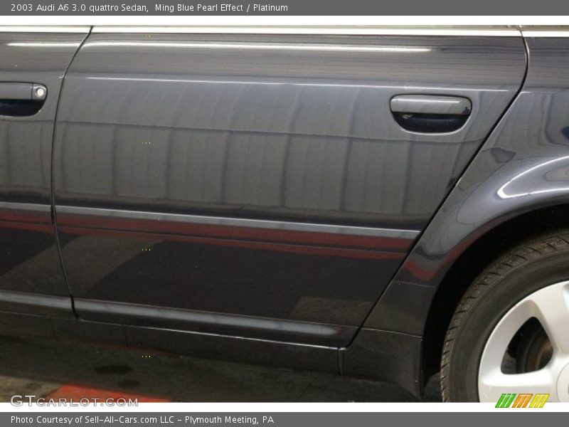Ming Blue Pearl Effect / Platinum 2003 Audi A6 3.0 quattro Sedan