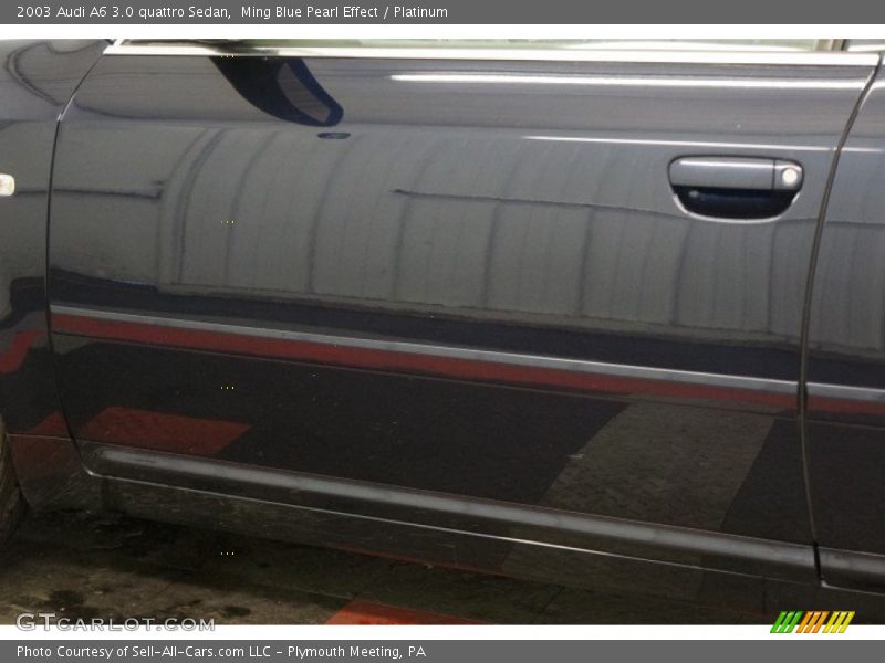 Ming Blue Pearl Effect / Platinum 2003 Audi A6 3.0 quattro Sedan