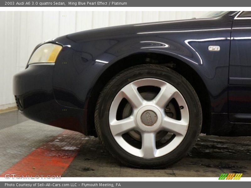 Ming Blue Pearl Effect / Platinum 2003 Audi A6 3.0 quattro Sedan