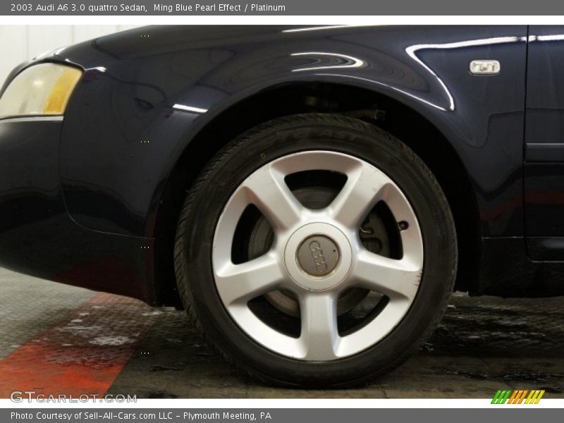 Ming Blue Pearl Effect / Platinum 2003 Audi A6 3.0 quattro Sedan