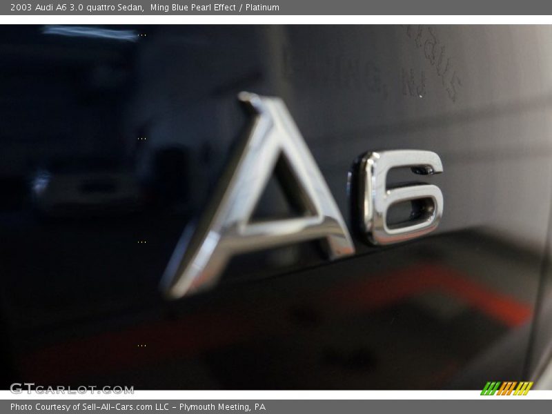 Ming Blue Pearl Effect / Platinum 2003 Audi A6 3.0 quattro Sedan