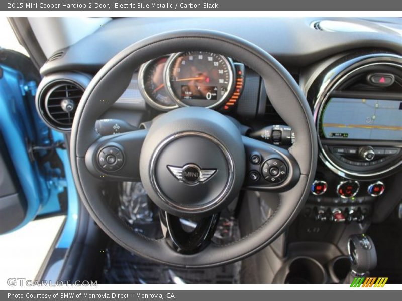 Electric Blue Metallic / Carbon Black 2015 Mini Cooper Hardtop 2 Door