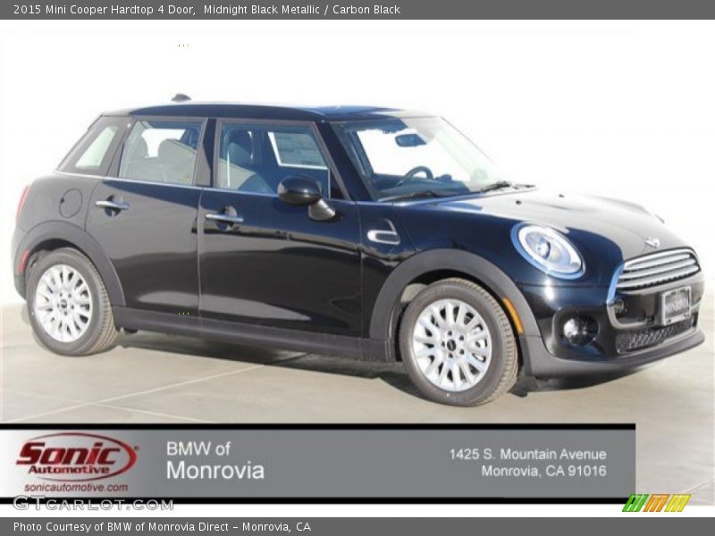Midnight Black Metallic / Carbon Black 2015 Mini Cooper Hardtop 4 Door