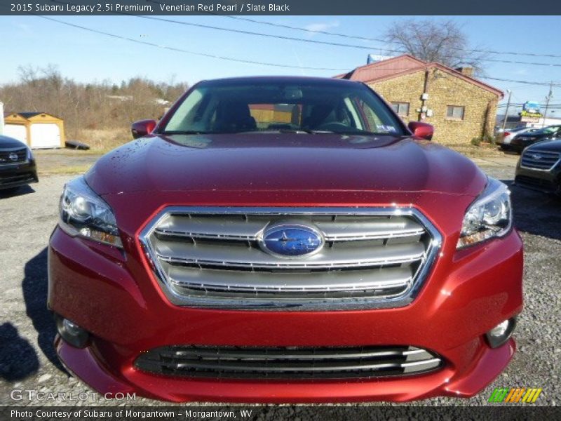 Venetian Red Pearl / Slate Black 2015 Subaru Legacy 2.5i Premium