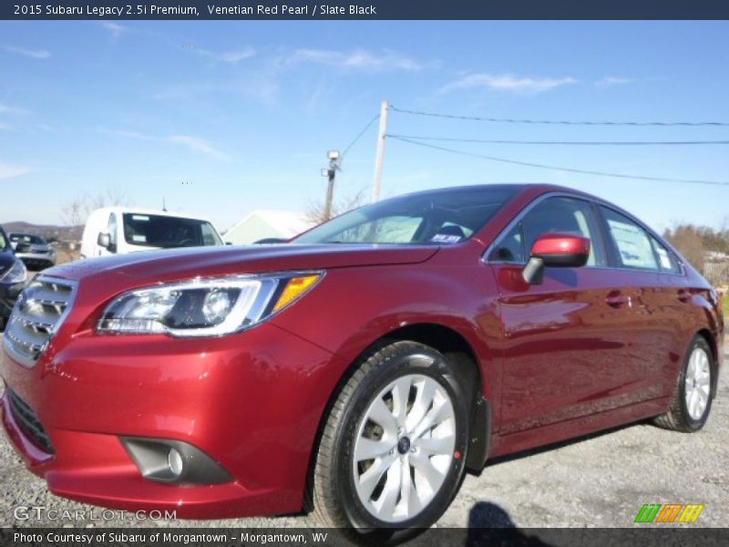 Venetian Red Pearl / Slate Black 2015 Subaru Legacy 2.5i Premium