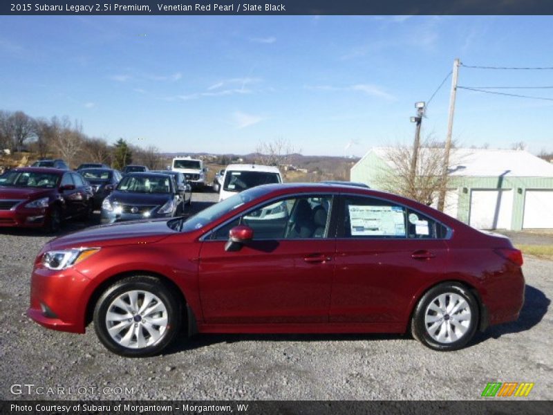 Venetian Red Pearl / Slate Black 2015 Subaru Legacy 2.5i Premium