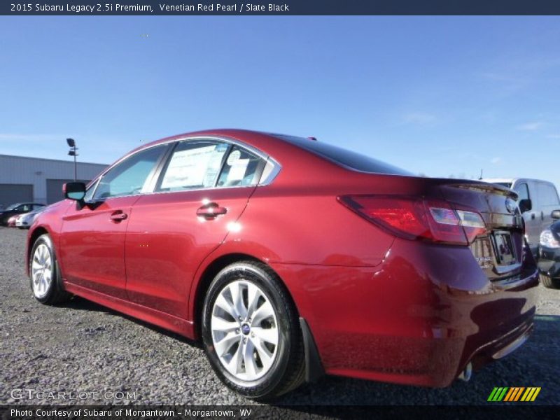 Venetian Red Pearl / Slate Black 2015 Subaru Legacy 2.5i Premium