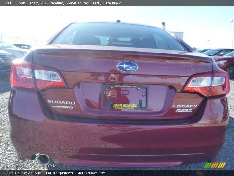 Venetian Red Pearl / Slate Black 2015 Subaru Legacy 2.5i Premium