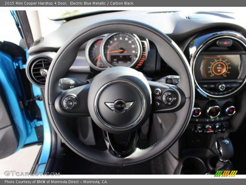 Electric Blue Metallic / Carbon Black 2015 Mini Cooper Hardtop 4 Door