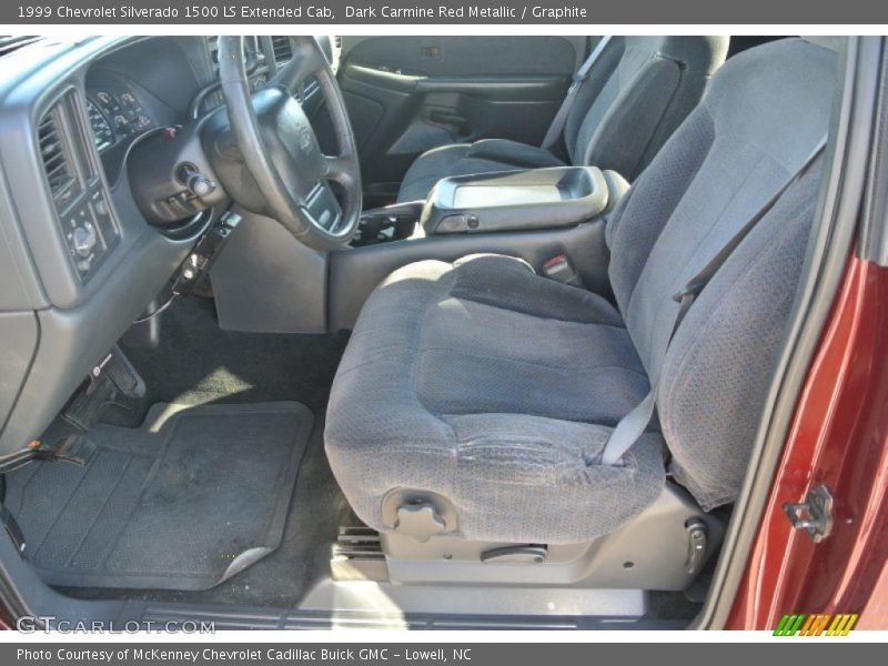 Dark Carmine Red Metallic / Graphite 1999 Chevrolet Silverado 1500 LS Extended Cab