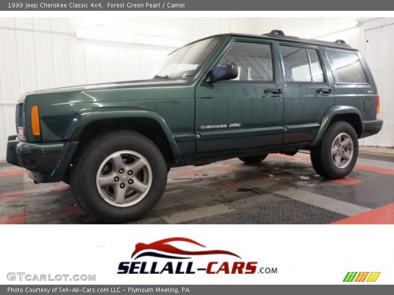 Forest Green Pearl / Camel 1999 Jeep Cherokee Classic 4x4