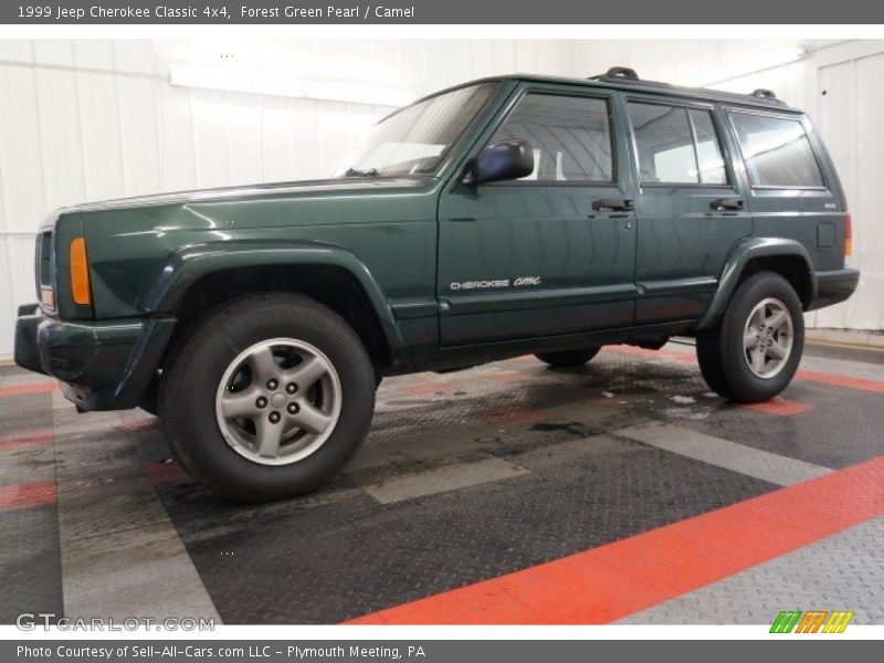 Forest Green Pearl / Camel 1999 Jeep Cherokee Classic 4x4