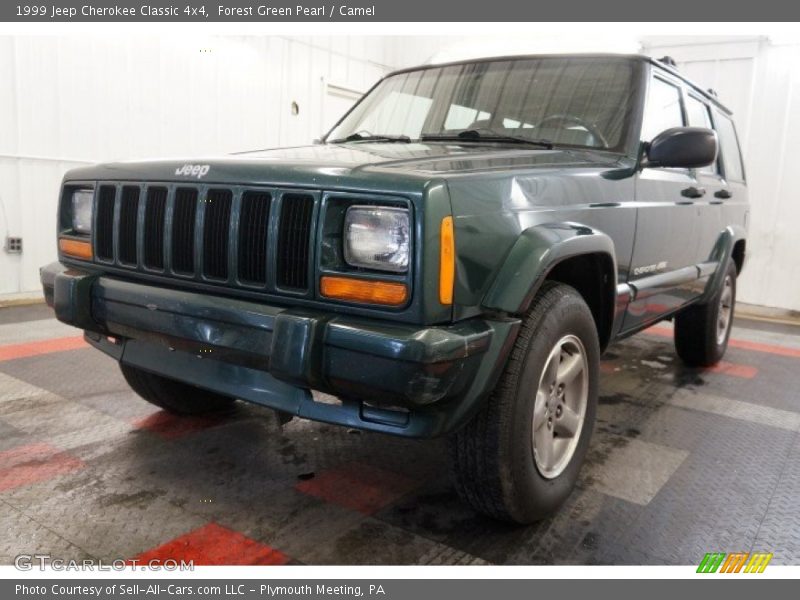 Forest Green Pearl / Camel 1999 Jeep Cherokee Classic 4x4