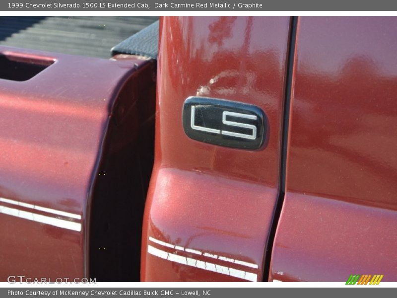 Dark Carmine Red Metallic / Graphite 1999 Chevrolet Silverado 1500 LS Extended Cab