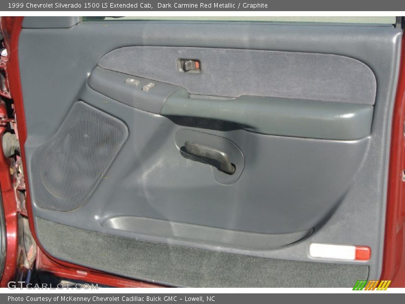 Dark Carmine Red Metallic / Graphite 1999 Chevrolet Silverado 1500 LS Extended Cab