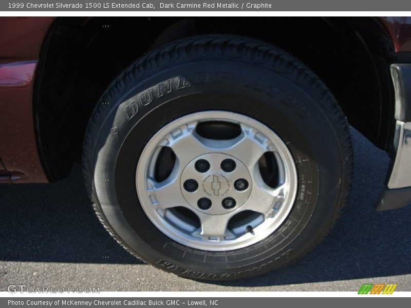 Dark Carmine Red Metallic / Graphite 1999 Chevrolet Silverado 1500 LS Extended Cab