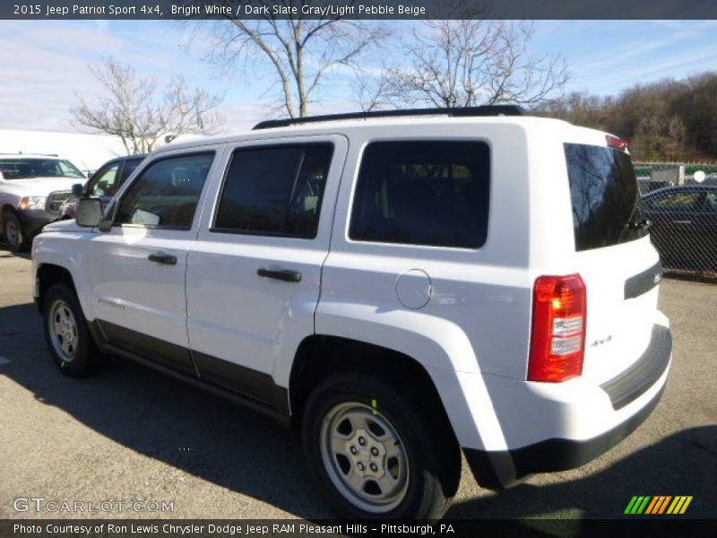 Bright White / Dark Slate Gray/Light Pebble Beige 2015 Jeep Patriot Sport 4x4