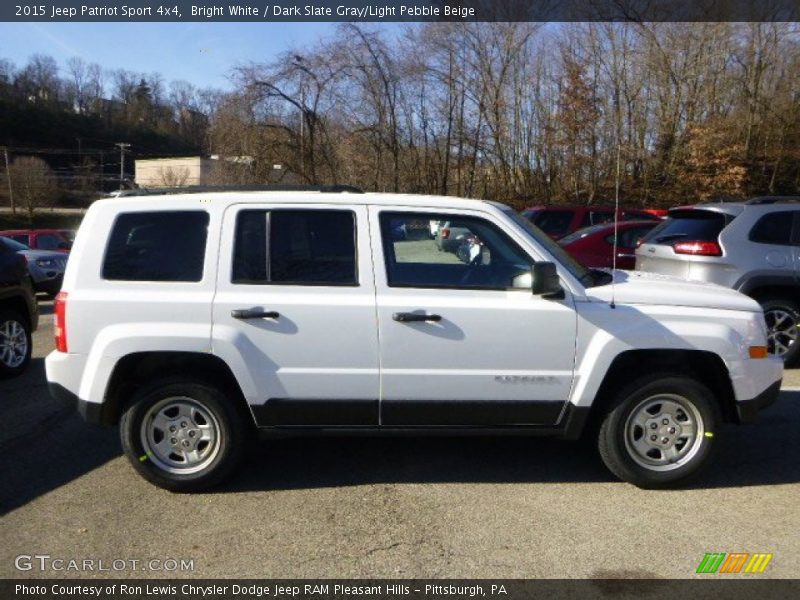Bright White / Dark Slate Gray/Light Pebble Beige 2015 Jeep Patriot Sport 4x4