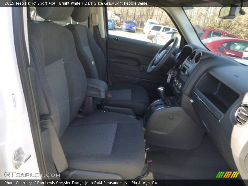 Bright White / Dark Slate Gray/Light Pebble Beige 2015 Jeep Patriot Sport 4x4
