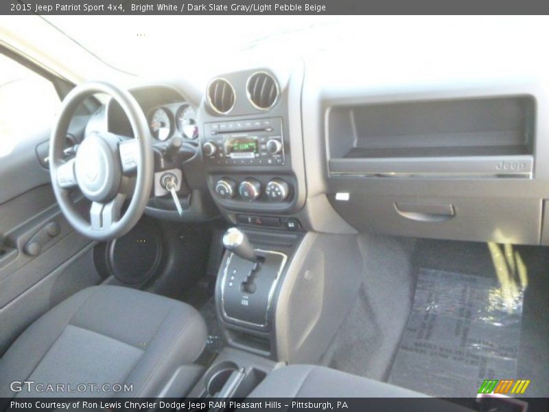 Bright White / Dark Slate Gray/Light Pebble Beige 2015 Jeep Patriot Sport 4x4