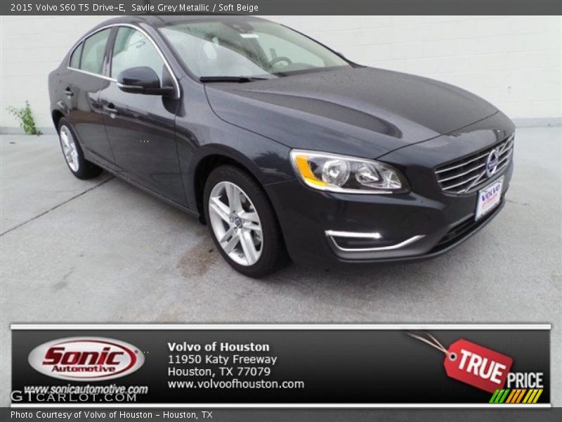 Savile Grey Metallic / Soft Beige 2015 Volvo S60 T5 Drive-E