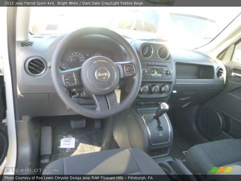 Bright White / Dark Slate Gray/Light Pebble Beige 2015 Jeep Patriot Sport 4x4