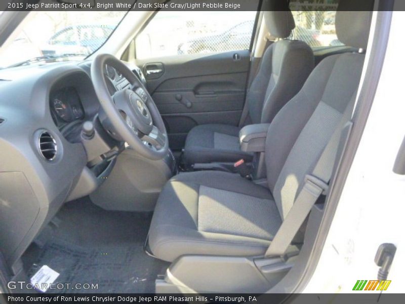 Bright White / Dark Slate Gray/Light Pebble Beige 2015 Jeep Patriot Sport 4x4