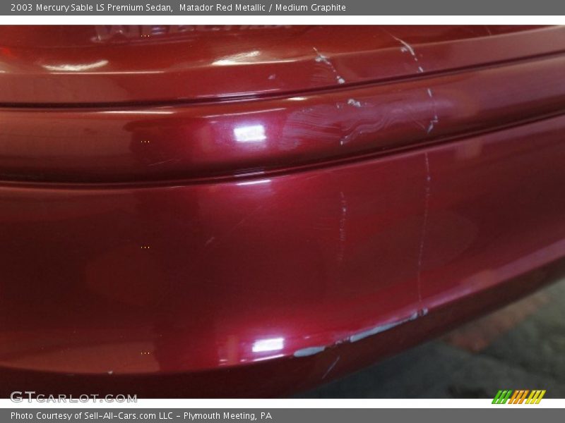 Matador Red Metallic / Medium Graphite 2003 Mercury Sable LS Premium Sedan