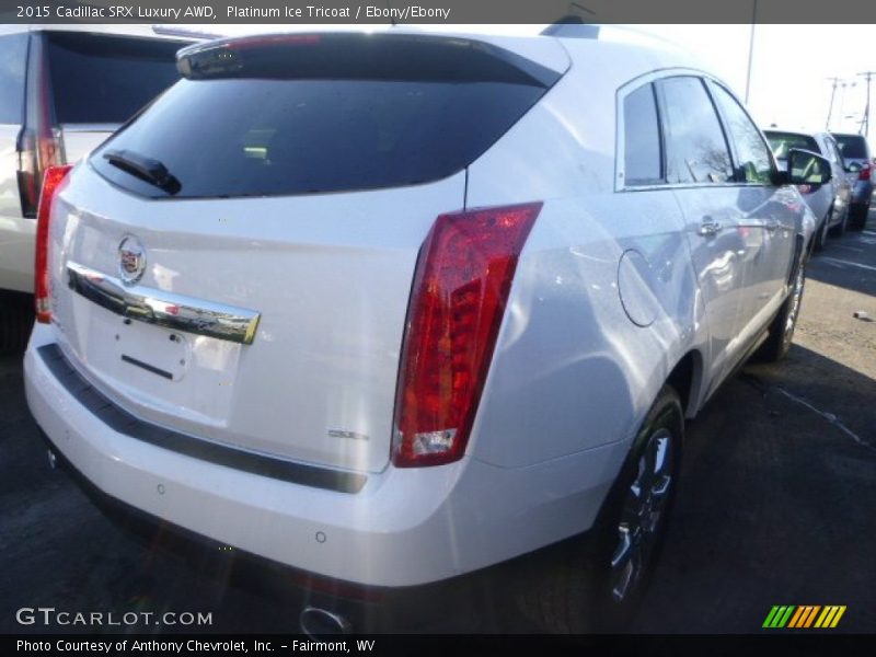 Platinum Ice Tricoat / Ebony/Ebony 2015 Cadillac SRX Luxury AWD