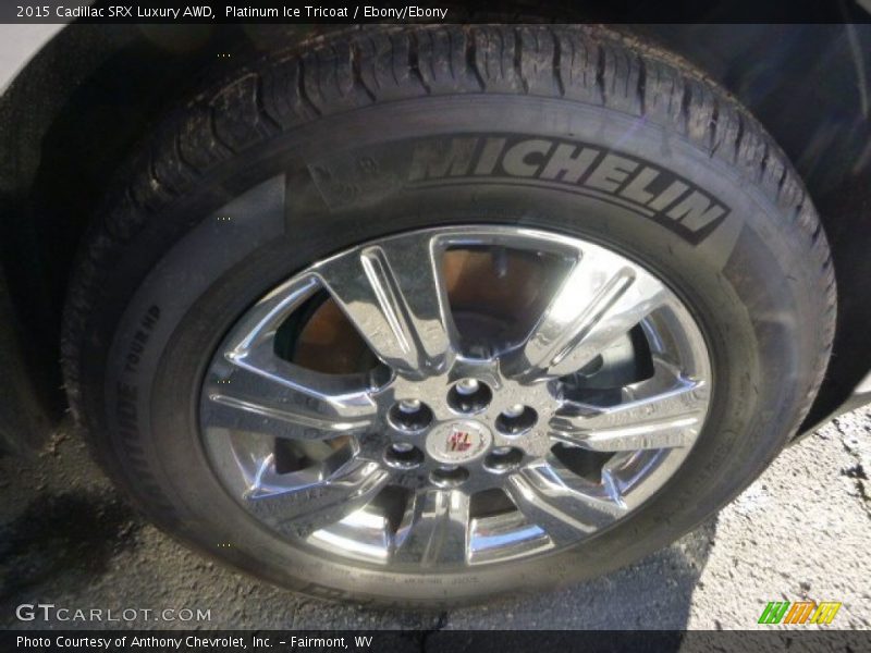 Platinum Ice Tricoat / Ebony/Ebony 2015 Cadillac SRX Luxury AWD