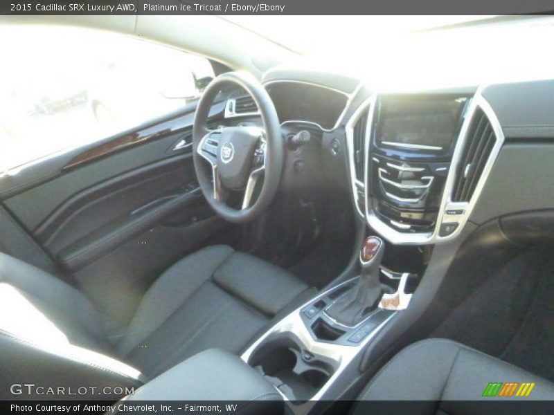 Platinum Ice Tricoat / Ebony/Ebony 2015 Cadillac SRX Luxury AWD