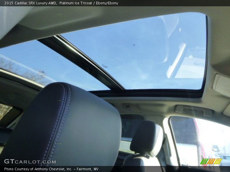 Platinum Ice Tricoat / Ebony/Ebony 2015 Cadillac SRX Luxury AWD