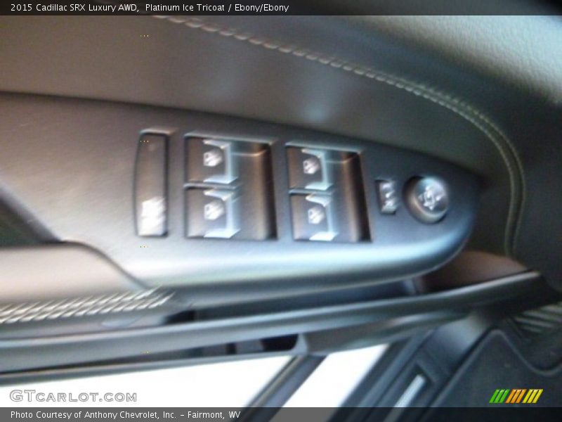 Platinum Ice Tricoat / Ebony/Ebony 2015 Cadillac SRX Luxury AWD