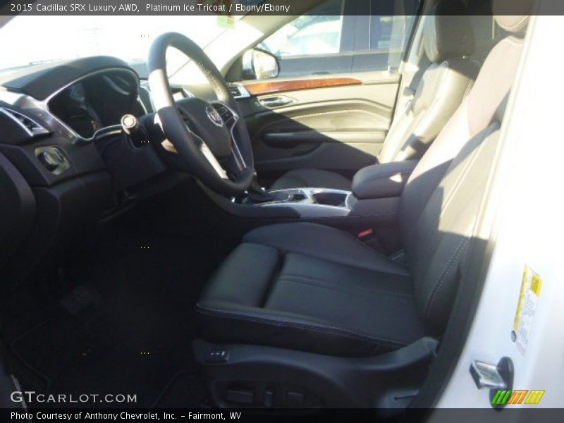 Platinum Ice Tricoat / Ebony/Ebony 2015 Cadillac SRX Luxury AWD