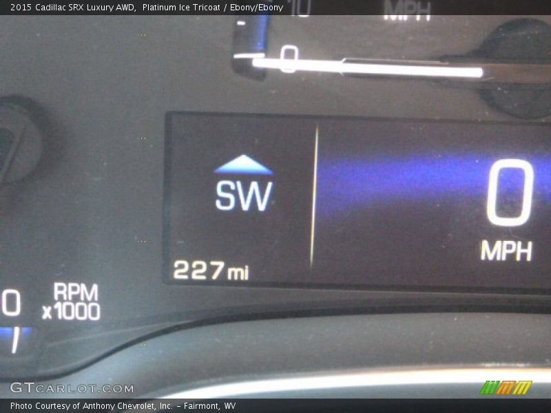 Platinum Ice Tricoat / Ebony/Ebony 2015 Cadillac SRX Luxury AWD