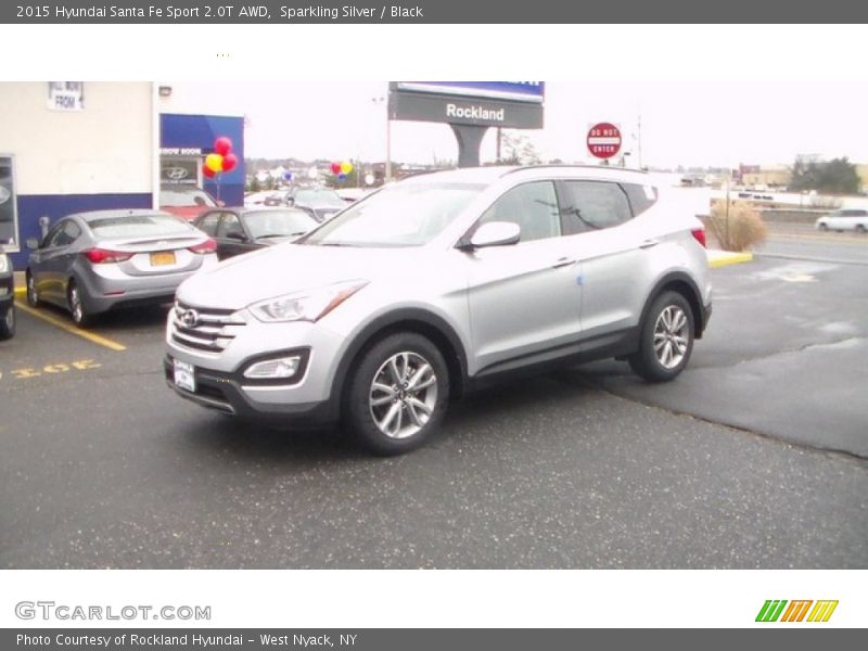 Sparkling Silver / Black 2015 Hyundai Santa Fe Sport 2.0T AWD