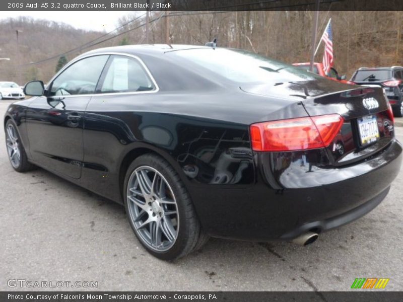 Brilliant Black / Black 2009 Audi A5 3.2 quattro Coupe