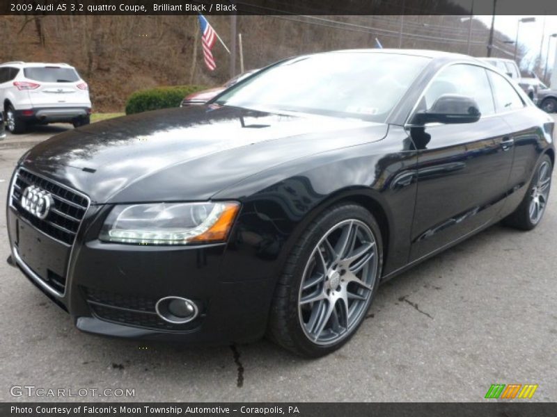 Brilliant Black / Black 2009 Audi A5 3.2 quattro Coupe