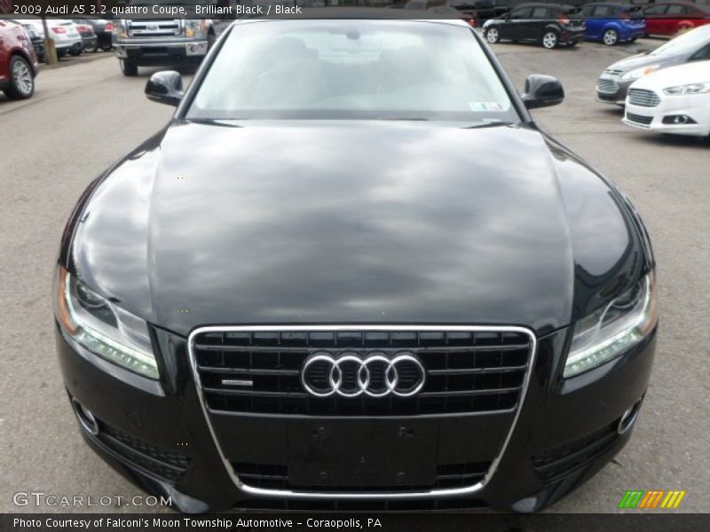 Brilliant Black / Black 2009 Audi A5 3.2 quattro Coupe
