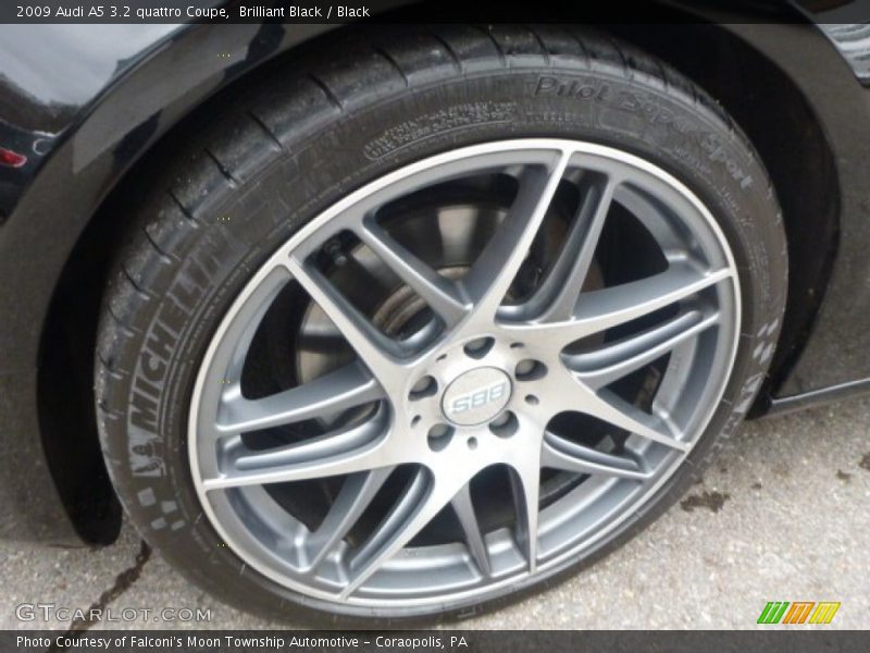 Brilliant Black / Black 2009 Audi A5 3.2 quattro Coupe