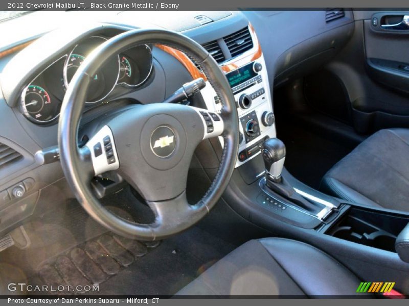 Black Granite Metallic / Ebony 2012 Chevrolet Malibu LT