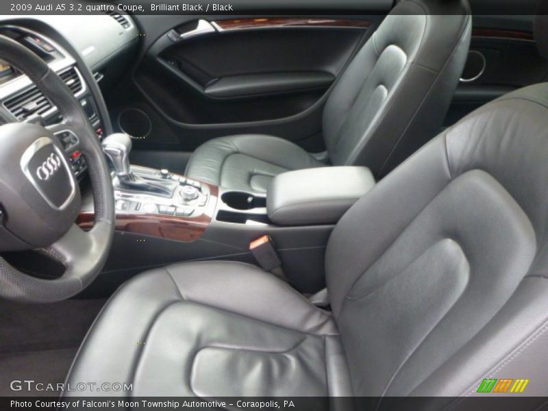 Brilliant Black / Black 2009 Audi A5 3.2 quattro Coupe