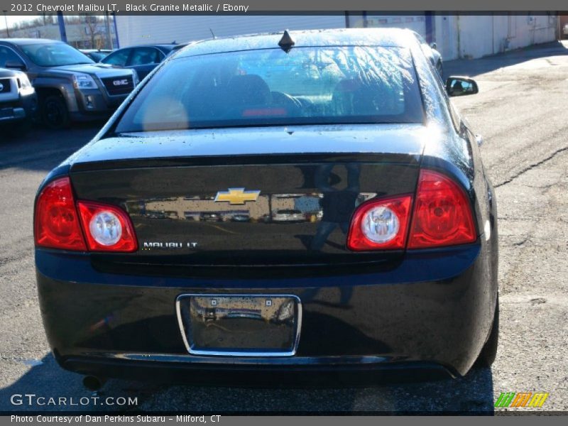 Black Granite Metallic / Ebony 2012 Chevrolet Malibu LT