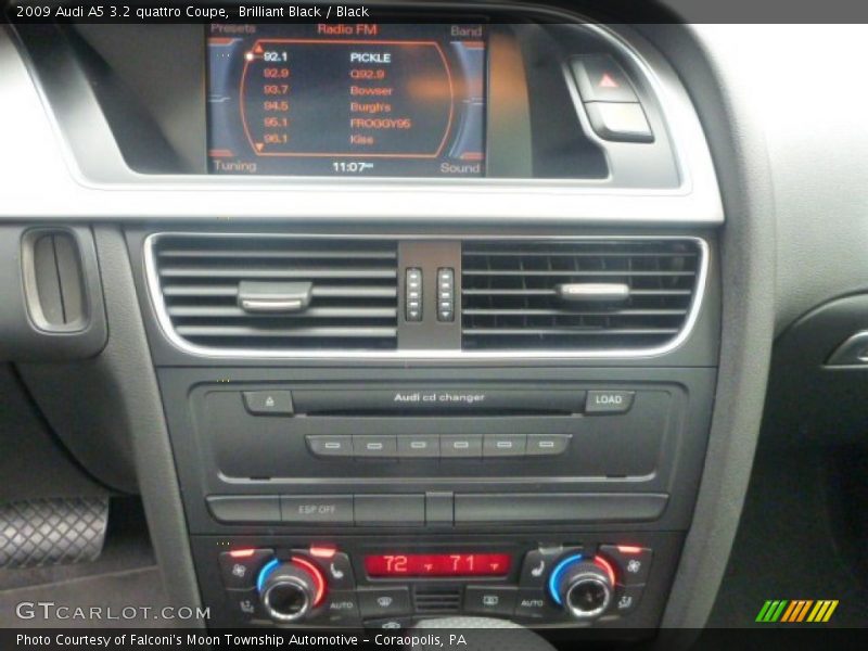 Brilliant Black / Black 2009 Audi A5 3.2 quattro Coupe