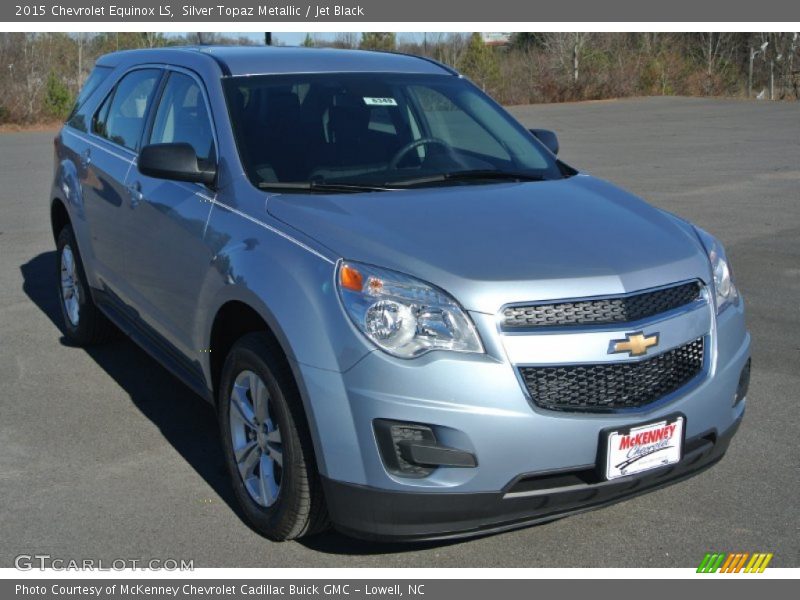 Silver Topaz Metallic / Jet Black 2015 Chevrolet Equinox LS